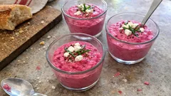 Mousse de betterave en verrines : prête en 10 minutes, onctueuse et bien fraîche