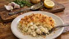 Brandade de cabillaud au four : fondante dedans, croustillante dessus