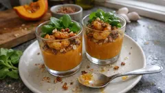 Verrines potimarron–crevettes au curry : l’apéritif chic et simple à faire