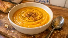 Soupe de butternut bien veloutée : peu d’ingrédients, beaucoup de douceur
