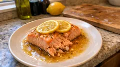 Pavés de saumon au four citron-balsamique : fondants et prêts en 15 minutes