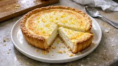 Tarte ricotta-citron : une garniture mousseuse sur pâte sablée, prête en un rien de temps