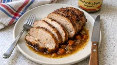 Rôti de porc au cumin et miel, cuit à 90 °C : tendre et bien laqué