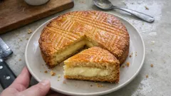 Gâteau basque à la crème vanille : la croûte dorée, le cœur fondant