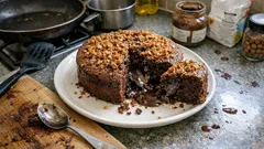Gâteau fondant praliné-chocolat : un dessert express au cœur bien moelleux