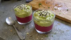 Verrines betterave et avocat : une entrée fraîche sans cuisson, prête en quelques minutes