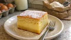 Gâteau magique à la vanille : une seule pâte, trois couches bien distinctes