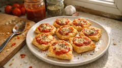 Mini pizzas à la pâte feuilletée : croustillantes et prêtes en 20 minutes